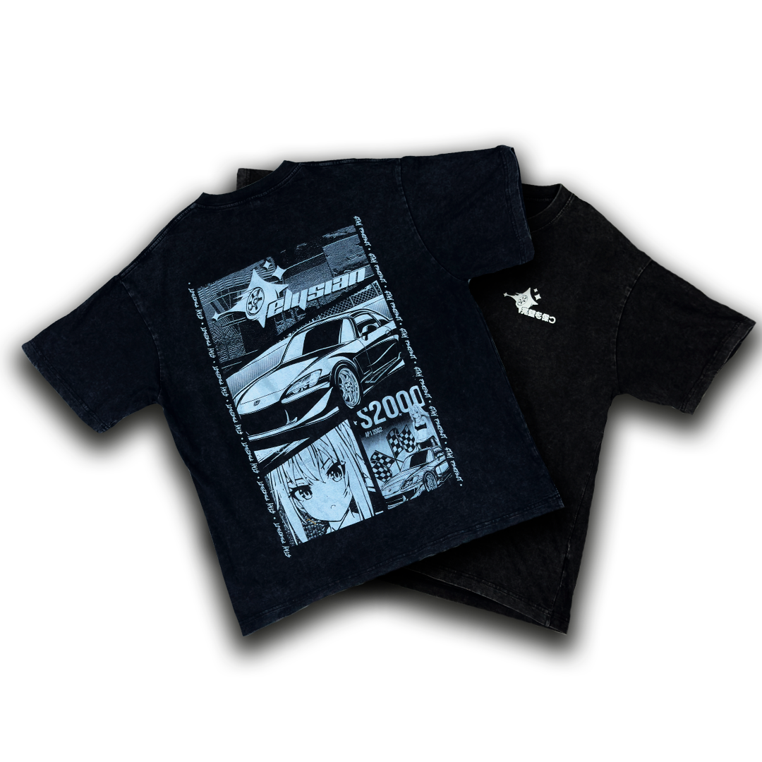 🔥 Camiseta Oversize Acid Wash "Honda S2000 Power" – Edición Limitada  Quinta Edicion!🔥
