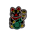Sticker brillante de :  Gato con Turbo