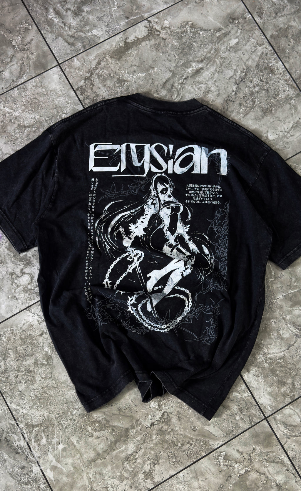 🔥 Camiseta Oversize Acid Wash Nier Automata Collab – Edición Limitada!🔥